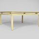 Table basse, aluminium laqué et laiton, années 1970, par Pierre Vandel