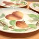 Set of 5 dessert plates slurry St Clement fruit decoration Early twentieth century
