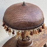 Vintage rattan lamp
