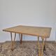 Rattan compass leg dining table, 1950s