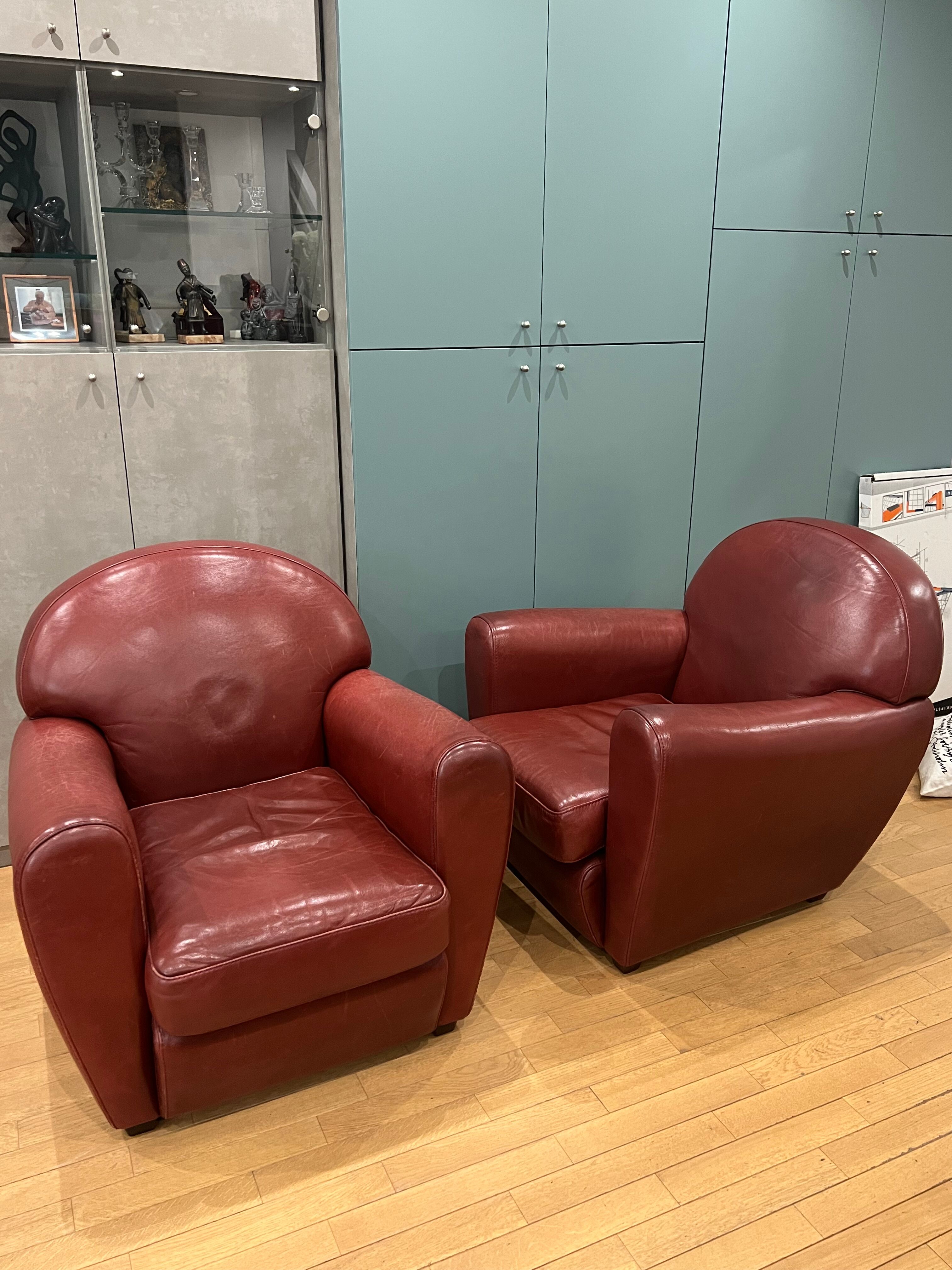 Roche Bobois leather sofa
