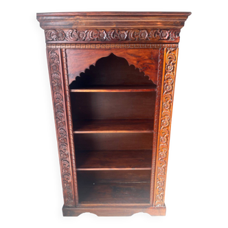 Indonesian handmade solid wood bookcase 161x98x41