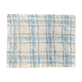 Set de table plaid bleu