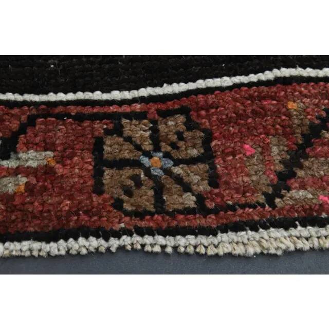 Vintage Turkish Oushak Handmade Wool Cotton Brown Runner Rug 165x417
