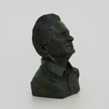 Bust of Marcel Pagnol in patinated terracotta by J.Pignol