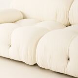 Camaleonda Sofa by Mario Bellini renovated in linen upholstery