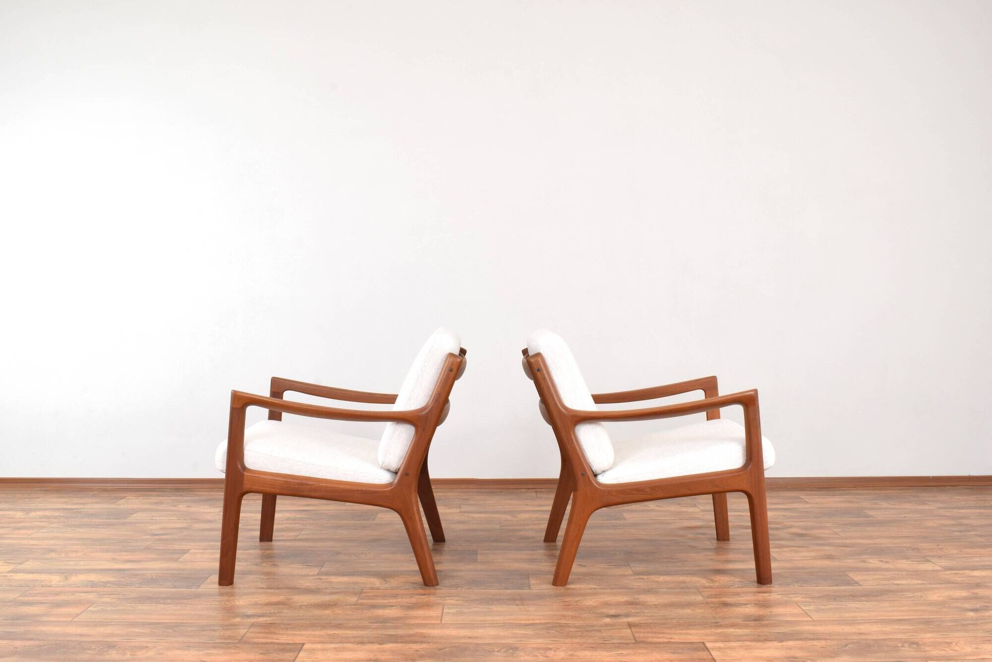 Mid-Century Danish Teak Lounge Chairs by Ole Wanscher for Cado, 1960s, Set of 2