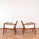 Mid-Century Danish Teak Lounge Chairs by Ole Wanscher for Cado, 1960s, Set of 2