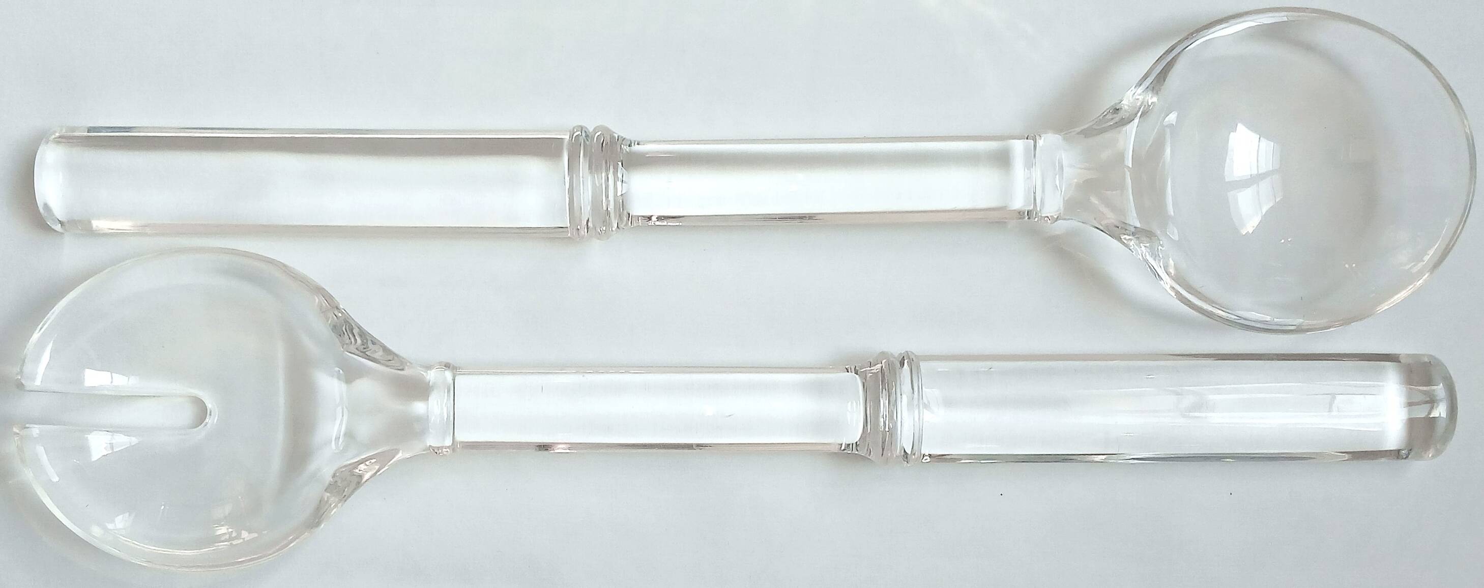 Guzzini plexiglass salad servers 32 cm