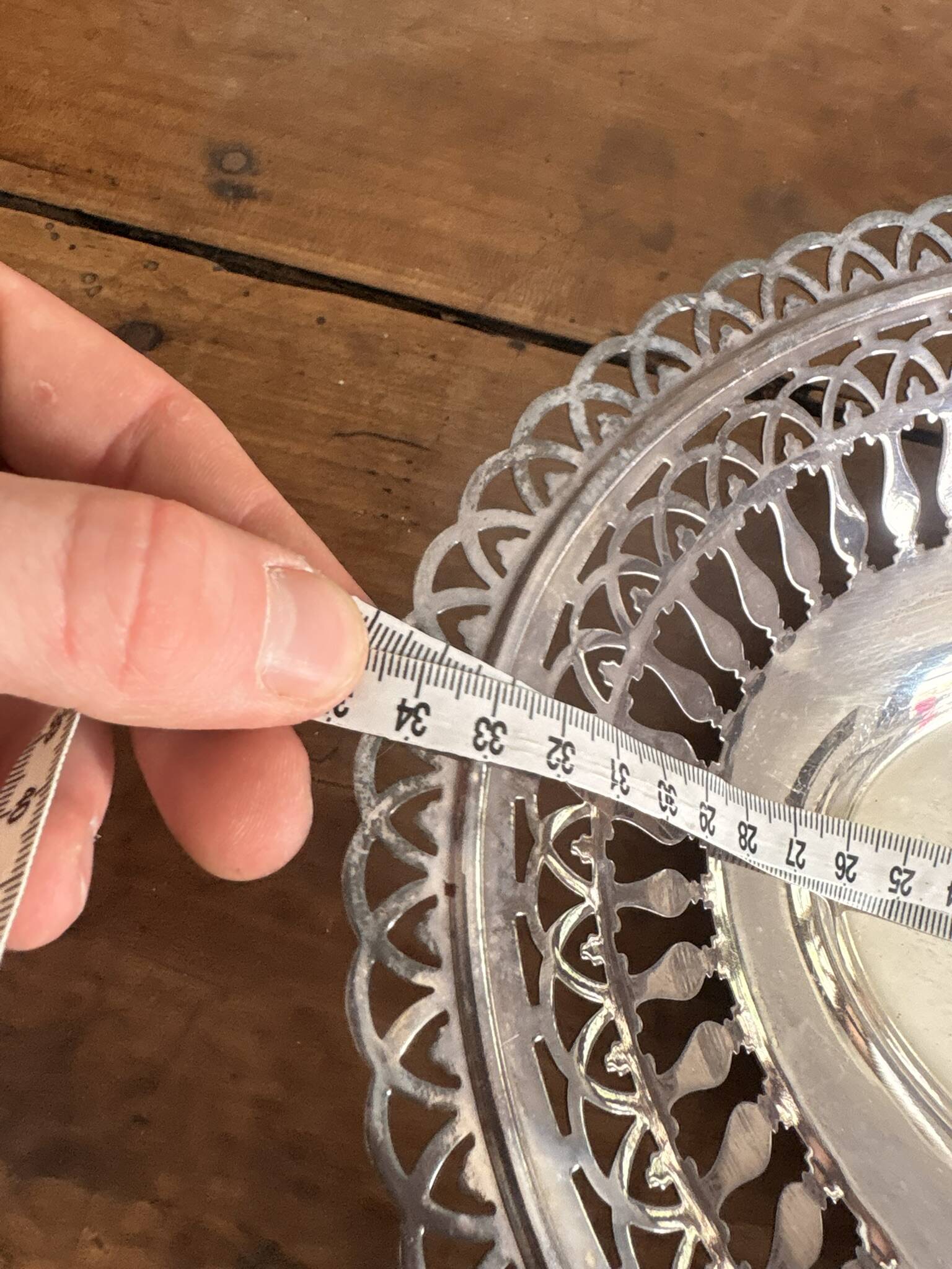 Vintage Silver-Plated Metal Basket for Bread or Fruit, 20th Century Table Service