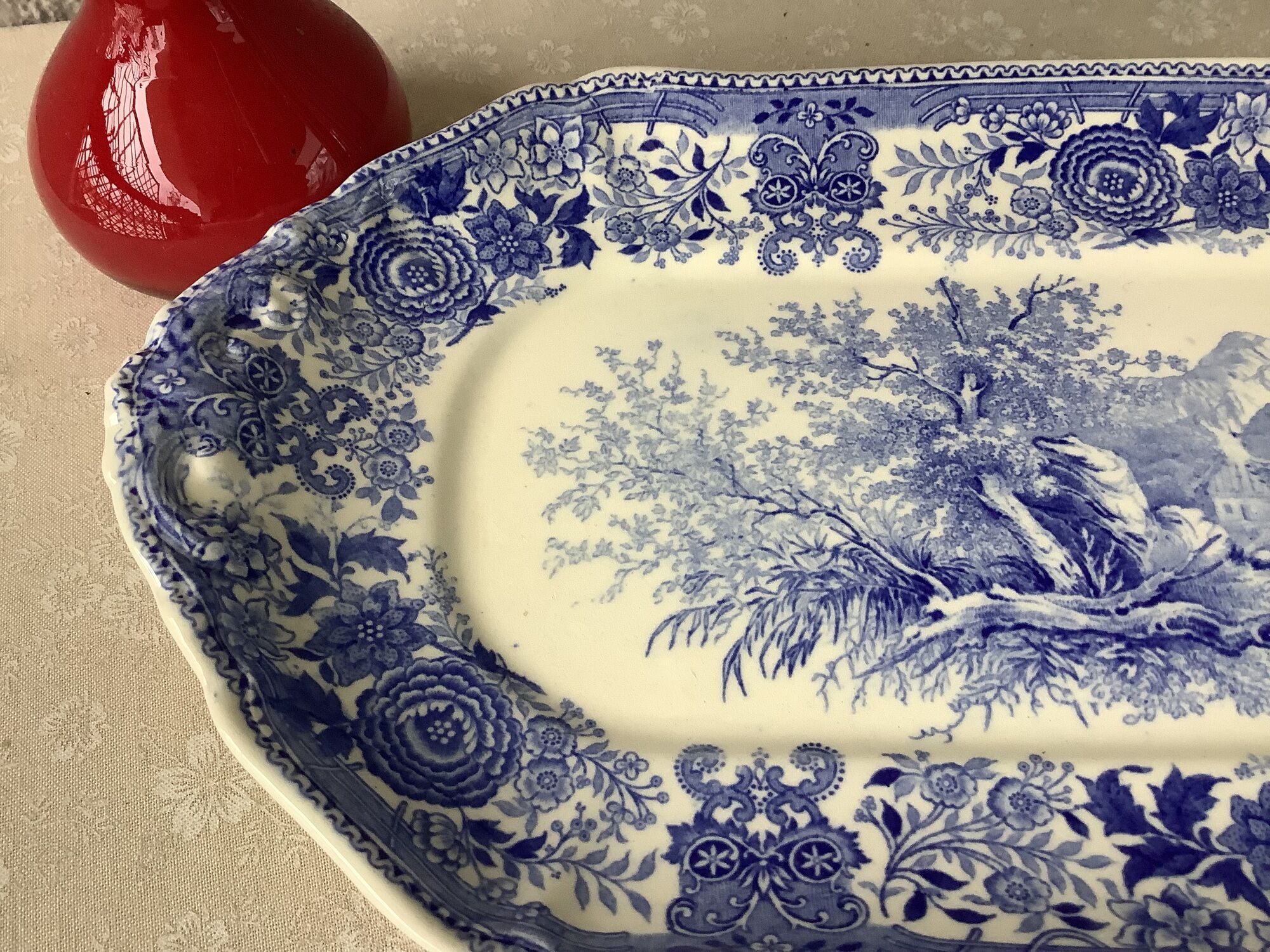 Plat à cake villeroy & boch burgenland signé vbm germany