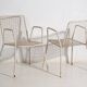 Chaises d’extérieur anciennes avec accoudoirs (vers 1920). Ensemble de 4 pièces n°4