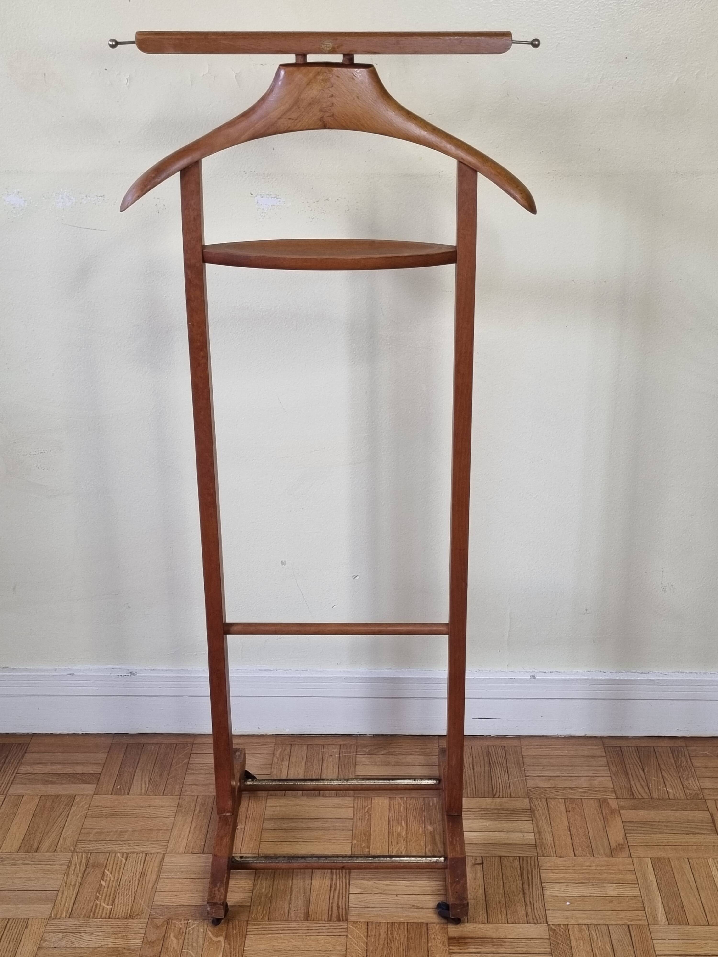 Fratelli Reguitti valet in blond wood, 1950s