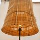 Tripod floor lamp 50s / wool lampshade