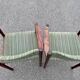 Série de chaises scandinave fauteuil chaise ottoman en palissandre