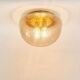 Large mushroom shape flush mount/ceiling light from limburg, germany, 1970s