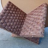 Coffee table and rope stools