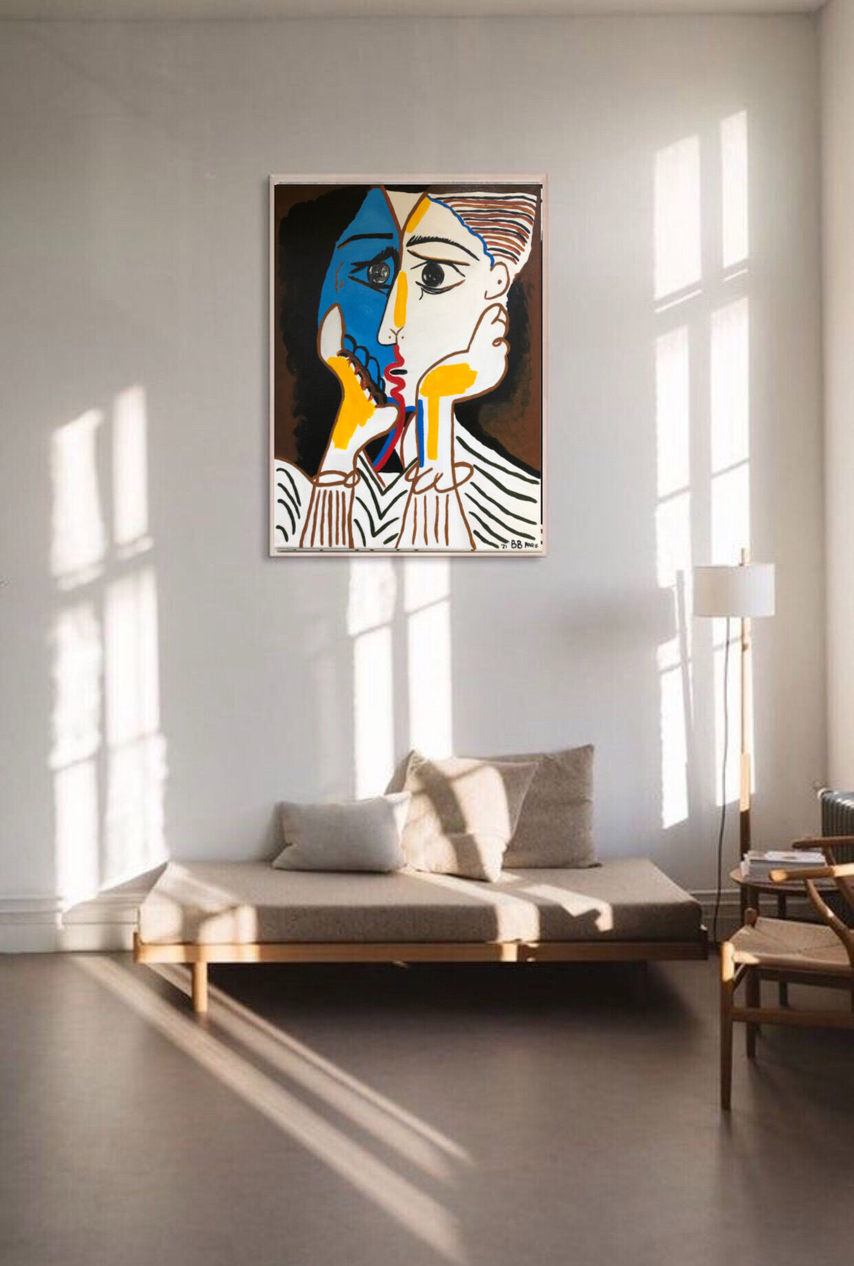 Acrylic canvas Les Amants