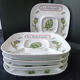 Set of 5 porcelain artichoke plates Creation Florence de Limoges