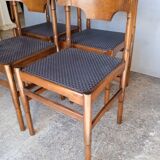 4 Scandinavian wooden chairs 1960