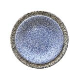 Two vintage speckled plates