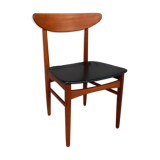 Chaise scandinave danoise vintage en teck années 60, estampillée Dyrlund Denmark