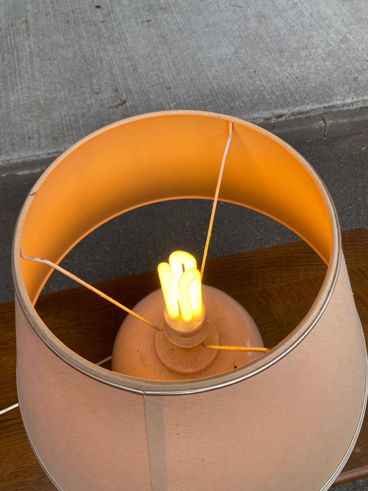 Vintage table lamp signed Louis Drimmer France 70s