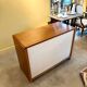 Chest of drawers, buffet with 3 drawers, 1 door in dark wood, France 1982
