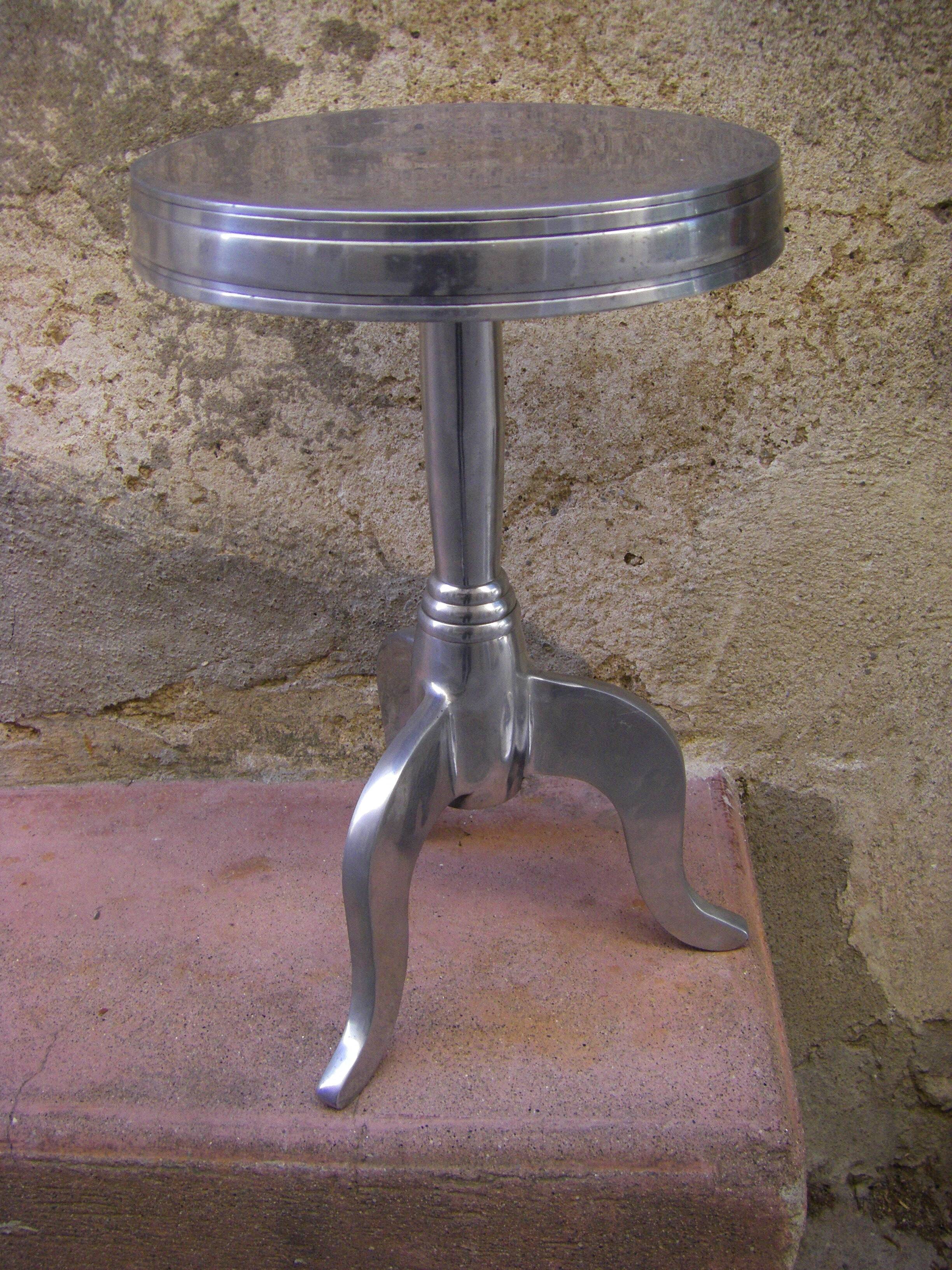 Small vintage pedestal table