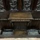 Neo-Gothic coat rack in carved oak, 19th century