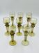 Lot de 8 verres à vin Roemer verts