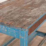 Rustic blue table