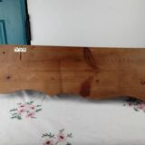 Large Antique Wooden Wall Hook with Shelf for Hats, 70 cm