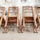 4 chaises brutaliste année 50