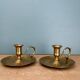 Antique brass candlestick - candle holder