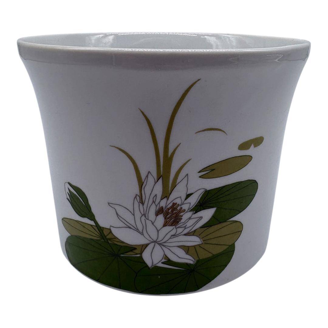 Vintage Cache Pot Kahla Porcelain RDA Nénuphar East Germany