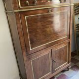Secretary in mahogany and mahogany veneer Louis XVI era