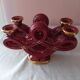 Lot of two old encemic candlesticks