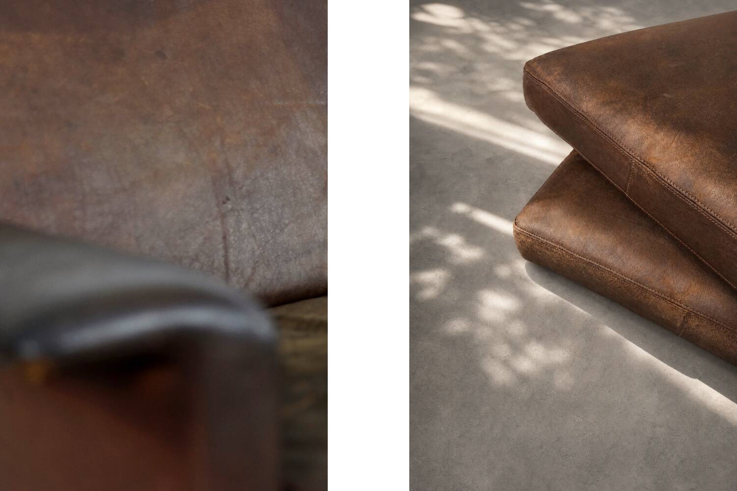 Mid-Century Danish Modern 2-Seater Brown Leather Sofa 3330 by  Arne Vodder