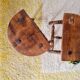 Wooden tripod stools - pair of turned leg bedside tables