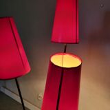 Tripod floor lamp 3 lights vintage, 50-60s