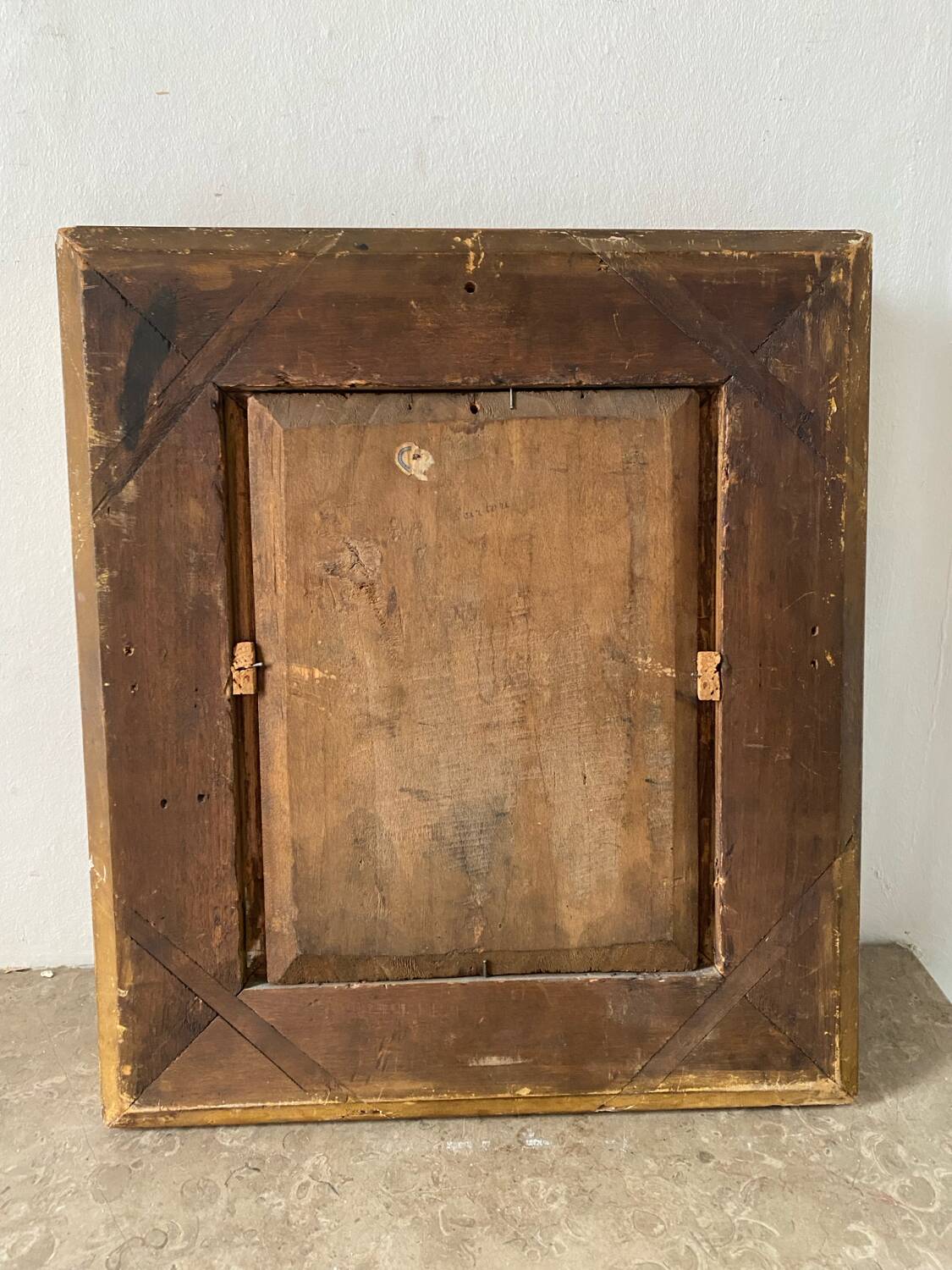 Bouquet of flowers from the 19th century signed