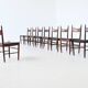 H. Vestervig Eriksen set of nine dining chairs rosewood Tromborg Denmark 1960
