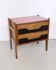 Walnut Nightstand attr. to Ico Parisi with a Pink Top and Black Drawers