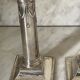 pair of Victorian style silver-plated candlesticks