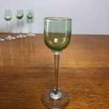 9 liquor glasses early xx th