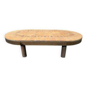 Capron oval herbarium coffee table