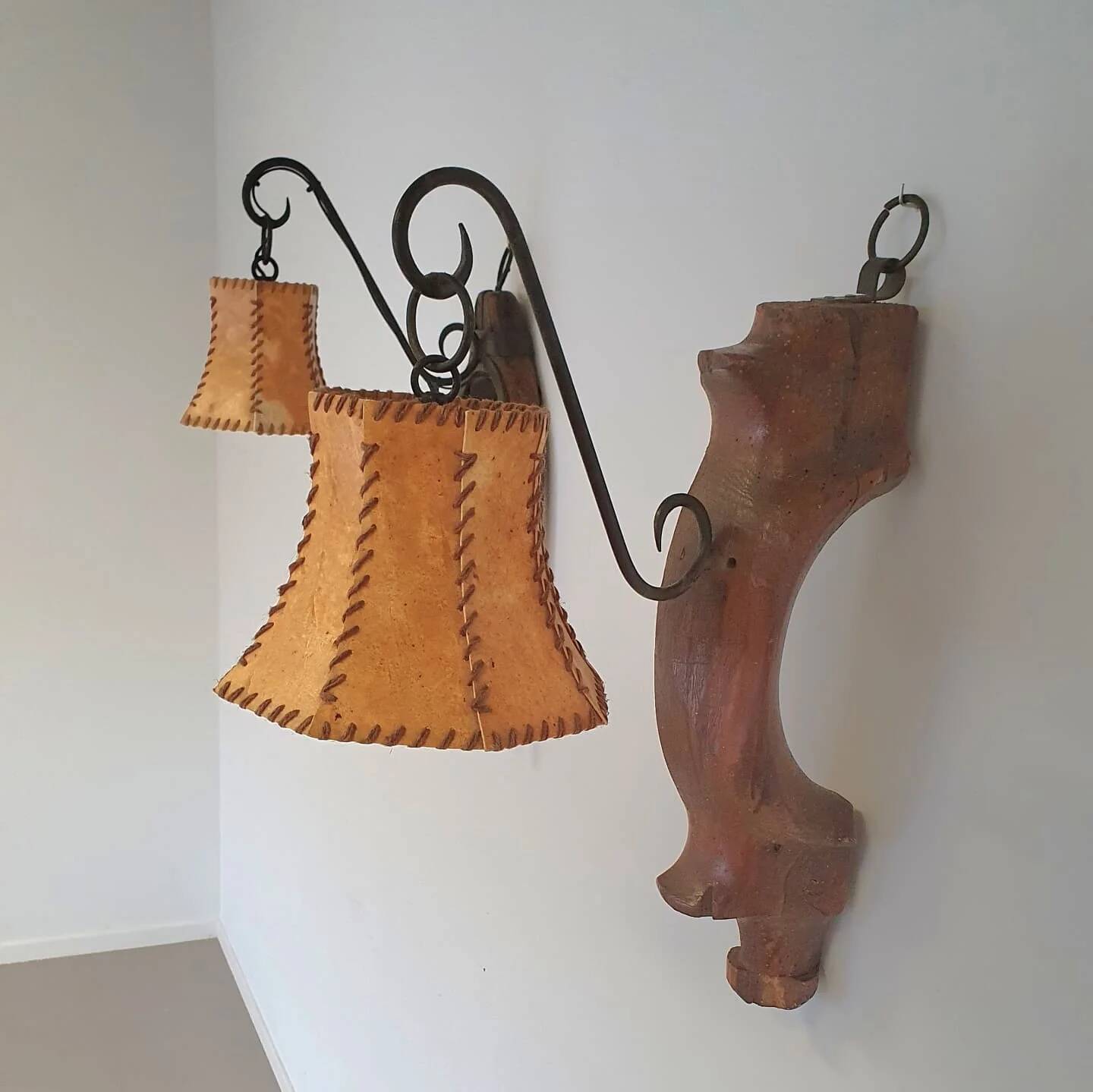 Ox harnass wall lamps / farm house / rustic