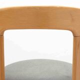 Bruno Rey chair by Kusch & Co upholstered in anthracite grey and beech