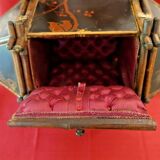 19th century bamboo work box and Japanese-style Napoleon III lacquer
